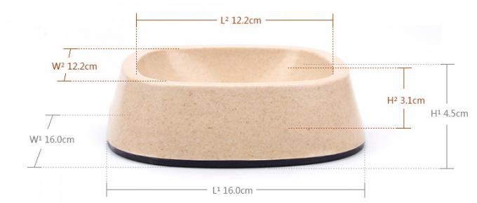 Doskonały Materiał Gorący Produkt Bambus Pies & Cat Feeder Food Bowl 4