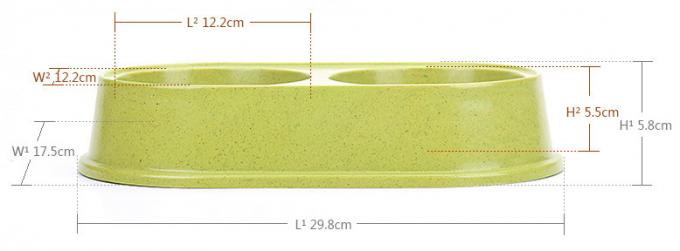 Podwójne i kolorowe Sublimacja bambusowa Wielka lub duża miska dla psów i zwierząt domowych 3