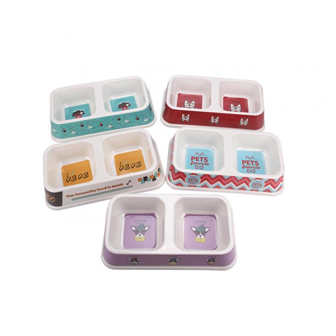 Podwójna plastikowa miska z wodą dla psów i kotów z dobrą jakością 3