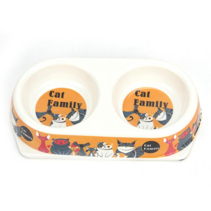 Ekologiczny design mody podw&oacute;jne bio bambusowe wł&oacute;kna Pet Bowl 3