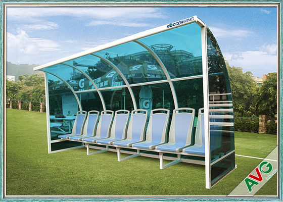 Odporny na warunki pogodowe Sprzęt boisko piłkarskie Mobilność Aluminiowe fotelik piłkarski