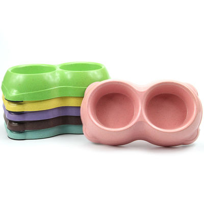 Wytrzymały podwójny bambusowy, przenośny miska do jedzenia dla psów i kotów w najlepszej cenie