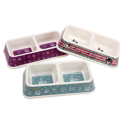 Ceny hurtowe Fabryka Niestandardowe Dwukrotne Melamin Pies&Kotka Pet Bowl