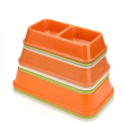 Podwójne i kolorowe Sublimacja bambusowa Wielka lub duża miska dla psów i zwierząt domowych