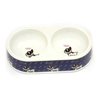 Ekologiczny design mody podwójne bambusowe włókna Pet Bowl